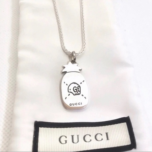 Gucci Other - New Gucci Ghost Pineapple Pendant + Free Chain